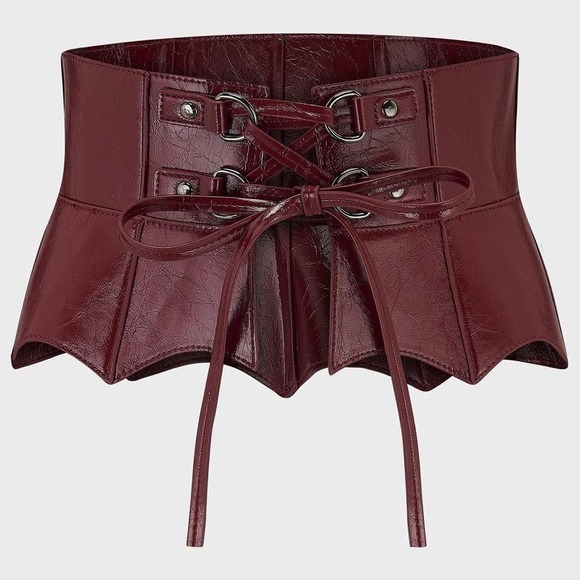 Killstar Accessories - Killstar Wetland Bat Peplum Corset Belt